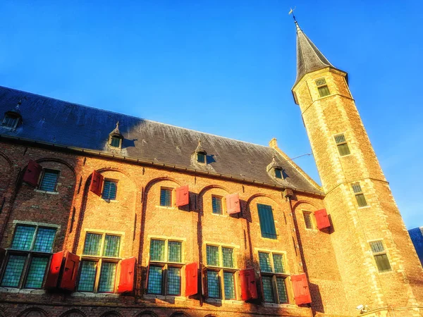 Architectuele Details Middelburg Abbey in Middelburg gelegen in t — Stockfoto