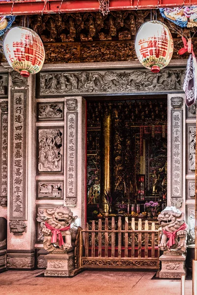 Belül Fude Temple Wulai Tajvan — Stock Fotó