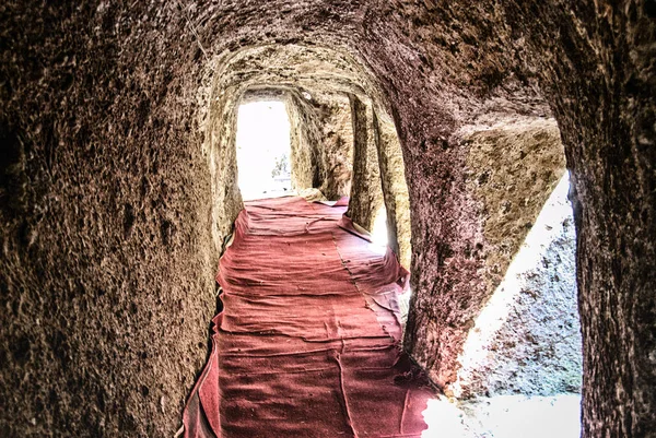 A igreja rupestre da caverna de Adadi — Fotografia de Stock