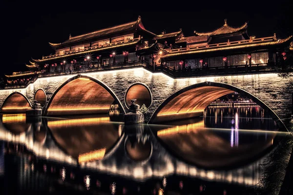 成都，中国在津河 — 图库照片