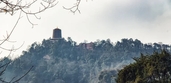 Pabellón Laojun en el Monte Qingcheng — Foto de Stock