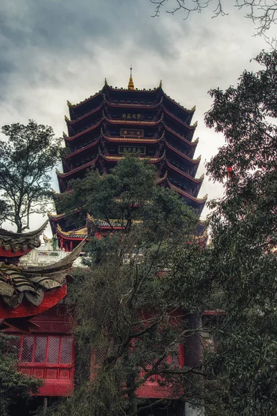 Περίπτερο Laojun - κορυφή του Mount Qingcheng — Φωτογραφία Αρχείου