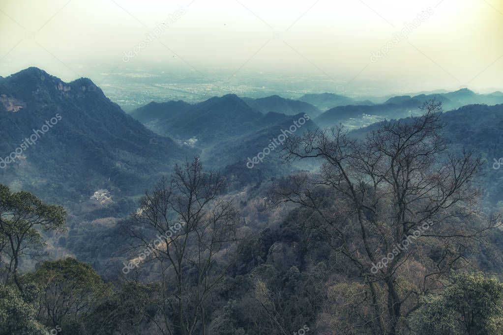 Mount Qingcheng Qing Cheng Shan scenery