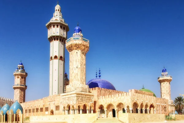 Stora moskén, Touba, Senegal, Västafrika — Stockfoto