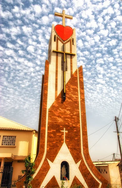 Igreja Católica em Fadiouth Island — Fotografia de Stock