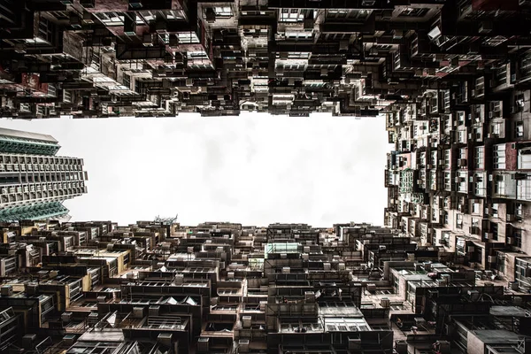Densely populated housing estate, apartment building, Quarry Bay