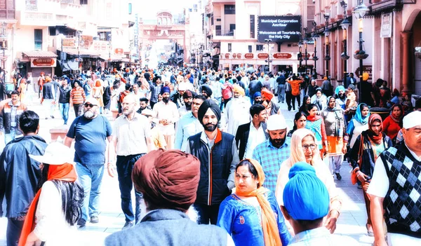 Pouliční scéna, Amritsar. Punjab, Indie, Asie — Stock fotografie
