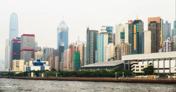 Hong Kong Island city skyline skyscrapers China Victoria Harbour — Stock Photo, Image