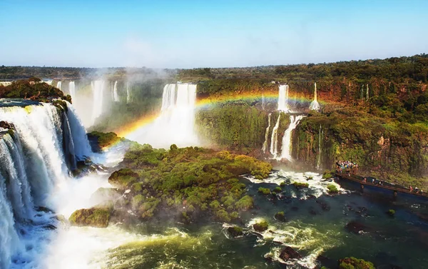 Foz de Iguazu, cascadas más grandes, Parque Nacional del Iguazú, UNESCO — Foto de Stock