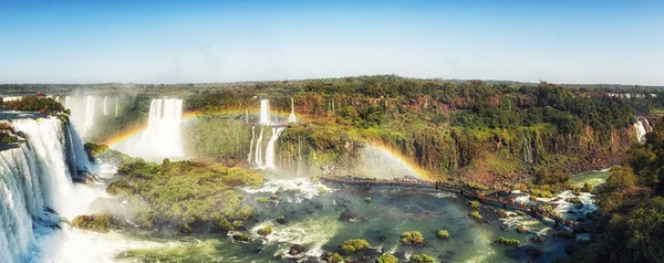 Panorama das Cataratas do Iguaçu, Argentina — Fotografia de Stock