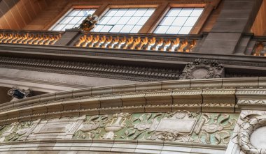 Buenos Aires 'teki emekli tren istasyonu.