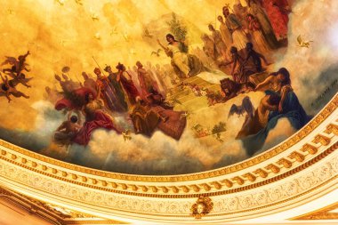 Buenos Aires, Arg 'daki El Aão Büyük Görkemli Kitapçısının ayrıntıları