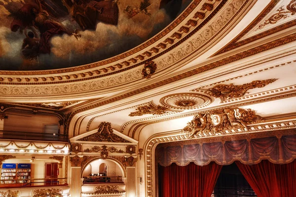 Detalj av El Ateneo Grand Splendid bokhandel i Buenos Aires, Arg — Stockfoto