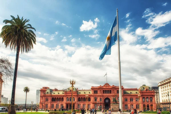Casa Rosada en Plaza de Mayo en Buenos Aires . — Foto de Stock