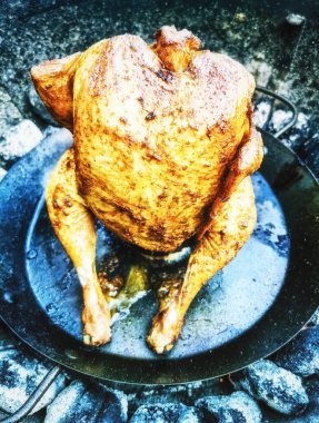 Ev yapımı bira konservesi tavuk ve mangal..