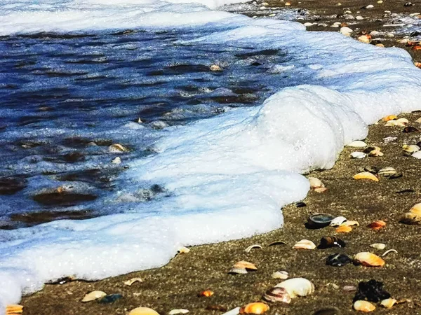 Juste Bord Vague Mer Nord — Photo