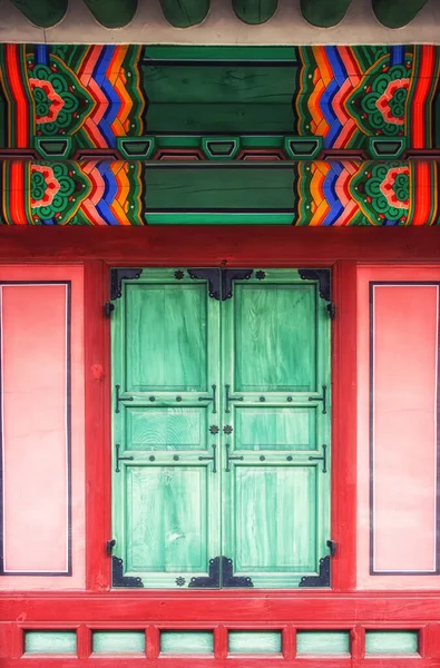 Détails Des Portes Abstraites Palais Changdeokgung Site Patrimoine Mondial Unesco — Photo