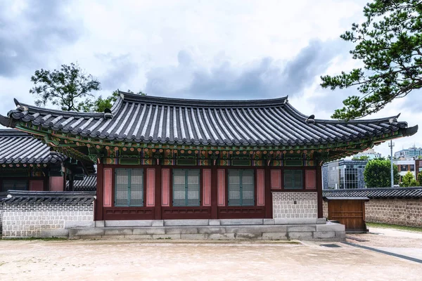 Changdeokgung Palace Κορεατική Παραδοσιακή Αρχιτεκτονική Στη Σεούλ Της Κορέας — Φωτογραφία Αρχείου
