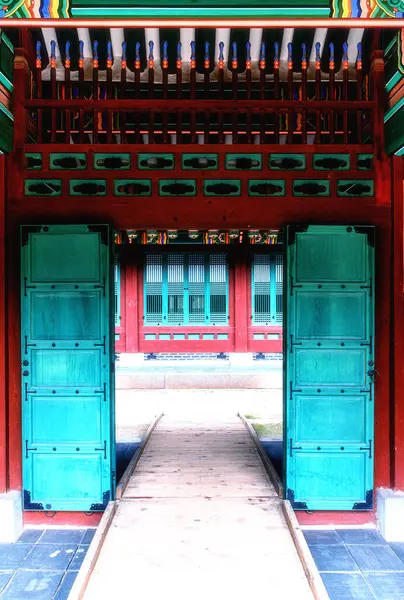 Schöne Und Alte Architektur Changdeokgung Palast Seoul — Stockfoto