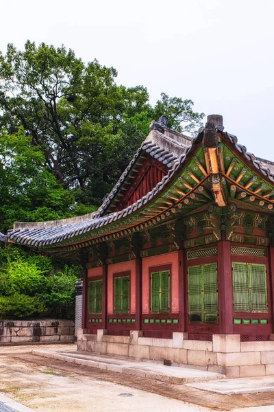 Szczegóły Architektury Pałacu Changdeokgung — Zdjęcie stockowe