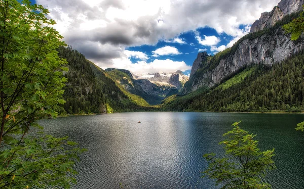 Herrlicher Gosausee Und Dachstein Den Österreichischen Alpen — Stockfoto