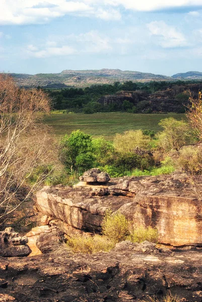 Ubirr Aborygeni Heritage Site World Famous Kakadu National Park Terytorium — Zdjęcie stockowe