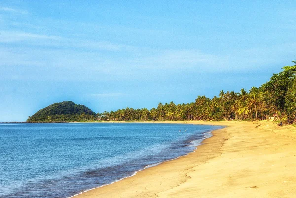 Landschap Van Een Strand Koraalkust Fiji Koraalkust Thuisbasis Van Vele — Stockfoto