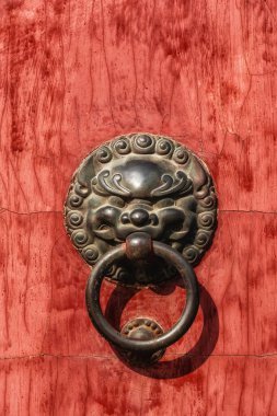 Longhua Tapınağı Shanghai Çin Asya 'nın kapı tokmağı.