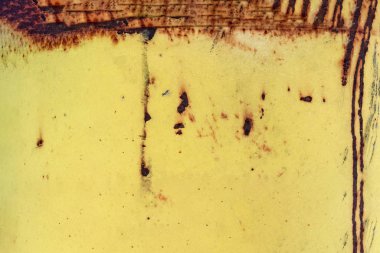 Paslı renkli metal yüzey ve çatlama dokusu