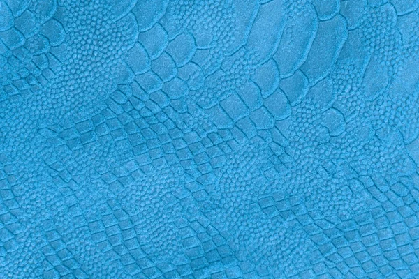 Blau echtem Leder Textur Hintergrund, Oberfläche — Stockfoto