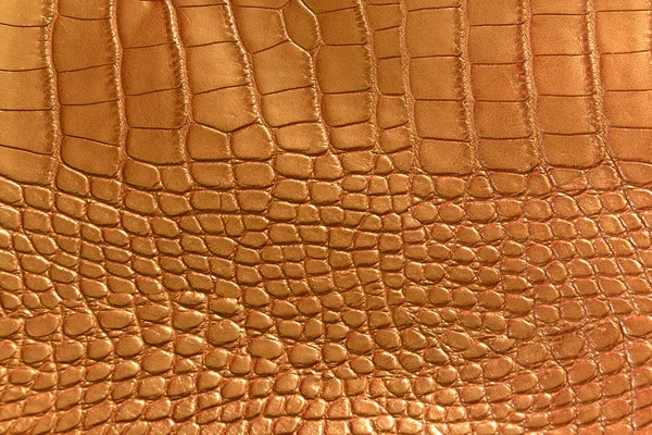 Złoto skóra tekstura tło, powierzchnia — Zdjęcie stockowe