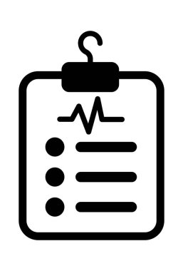 Tıbbi Rapor Sayfası Simge Vektörü