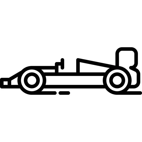 Fórmula1 Vetor de Ícone de Carro de Corrida — Vetor de Stock