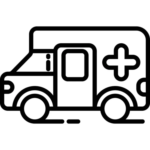 Ambulancia icono vector — Vector de stock