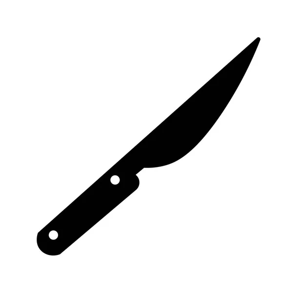 Mutfak Bıçağı simgesi vektörü — Stok Vektör