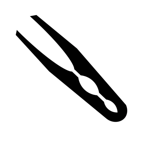 Küchenpinzette Symbolvektor — Stockvektor
