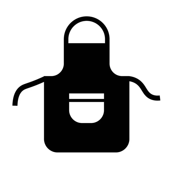 Vetor de ícone de avental de cozinha — Vetor de Stock