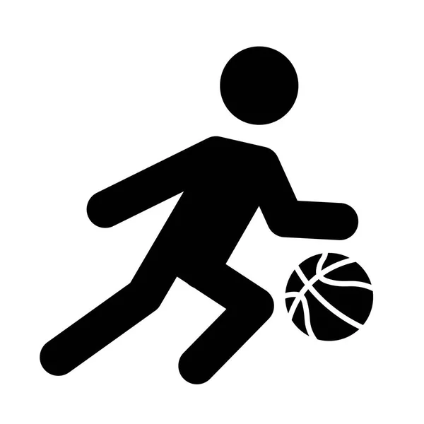 Kosárlabda csöpög ikon Vector — Stock Vector