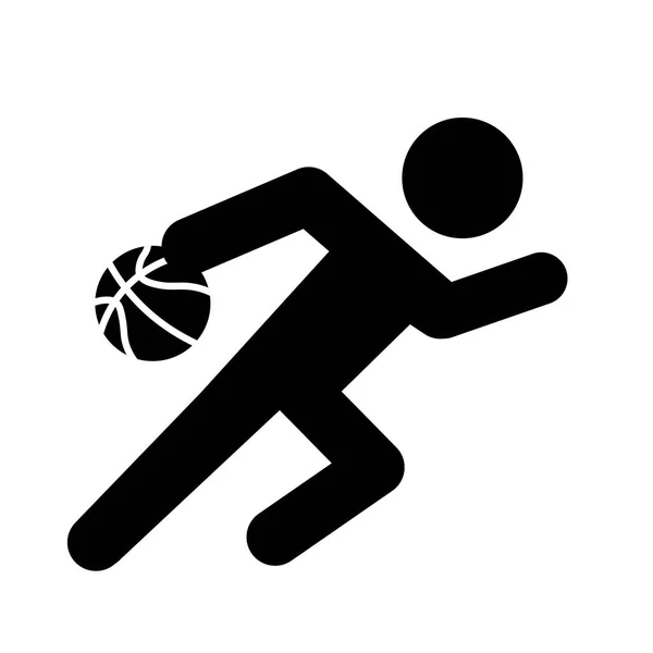 Kosárlabda csöpög ikon Vector — Stock Vector