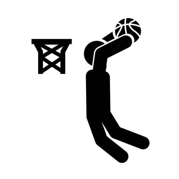 Slam-Dunk-Symbolvektor — Stockvektor