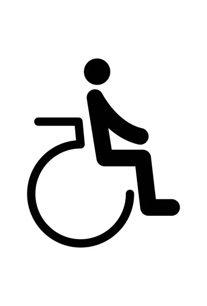 Wheelchair Icon Vector — Stock Vector