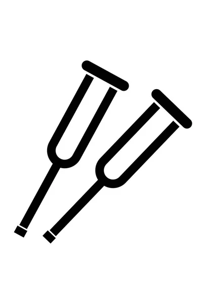 Vetor do ícone dos chrutches —  Vetores de Stock