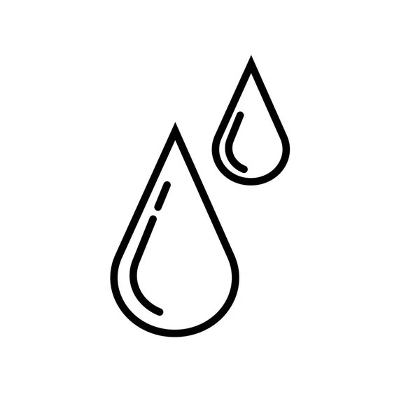 Icône de gouttes de pluie vecteur — Image vectorielle