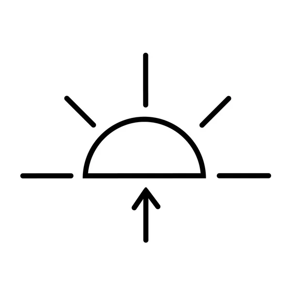 Vetor do ícone do nascer do sol — Vetor de Stock