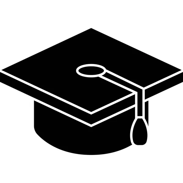 Vetor ícone de tampa de graduação —  Vetores de Stock