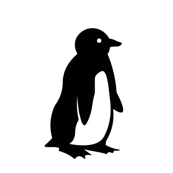 Pingvin ikonen vektor — Stock vektor