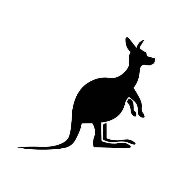 Kanguru simge vektör — Stok Vektör