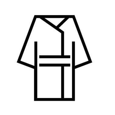 Bornoz Simge Vektör