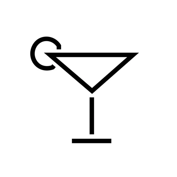 Vecteur icône cocktail — Image vectorielle