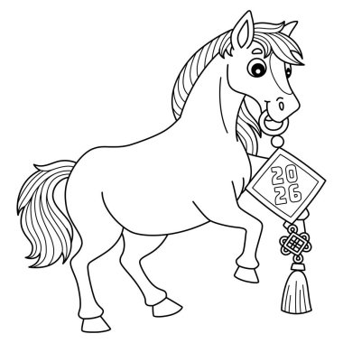 Çin Büyüsü Tutan At Yılı 'nın sevimli ve komik renkli bir sayfası. Çocuklar için saatlerce boyama eğlencesi sağlıyor. Bu sayfayı boyamak çok kolaydır. Küçük çocuklar ve yeni yürümeye başlayanlar için uygun.. 